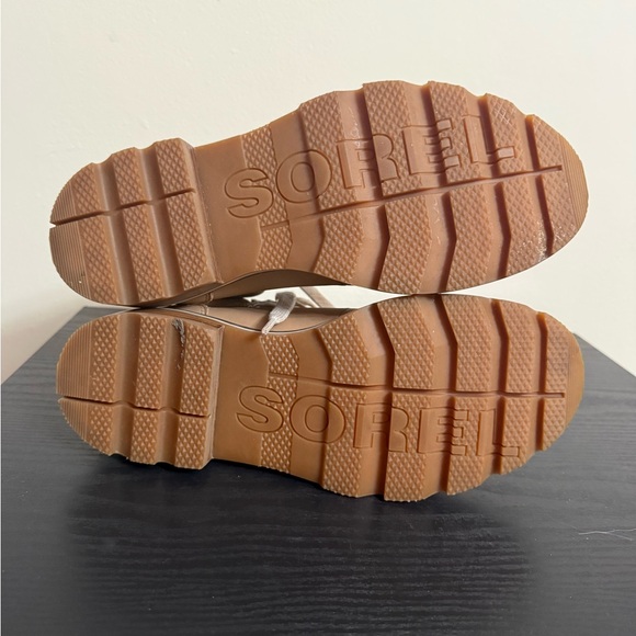 Sorel Leather Honest Beige Lenox Hiker Tie Up Ankle Shoes Boots Women’s Size 10 - Picture 7 of 8